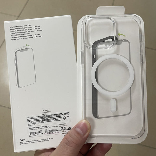 Phone Case Transparent Magnetic Hard Case